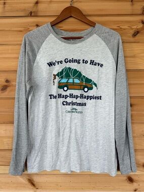 Christmas Vacation Hap Hap Happiest Christmas Unisex Large Long Sleeve Shirt